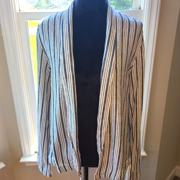 Sanctuary Striped Open Jacket Size Large EUC - Picture 3 of 9